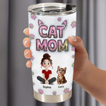 Cat Mom New Cartoon Cat - Personalized Tumbler Cup