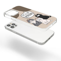 Cat Person - Personalized Clear Phone Case