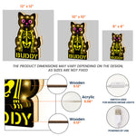 Cat Skeleton - Personalized LED Night Lamp