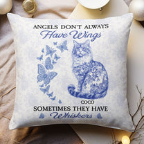 Cat Toile De Jouy Style - Memorial Gift - Personalized Pillow (Insert Included)