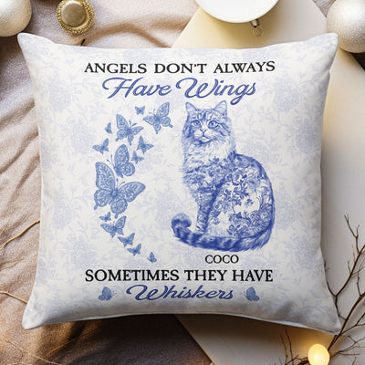 Cat Toile De Jouy Style - Memorial Gift - Personalized Pillow (Insert Included)