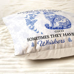 Cat Toile De Jouy Style - Memorial Gift - Personalized Pillow (Insert Included)