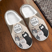 Cat Person - Personalized Slippers
