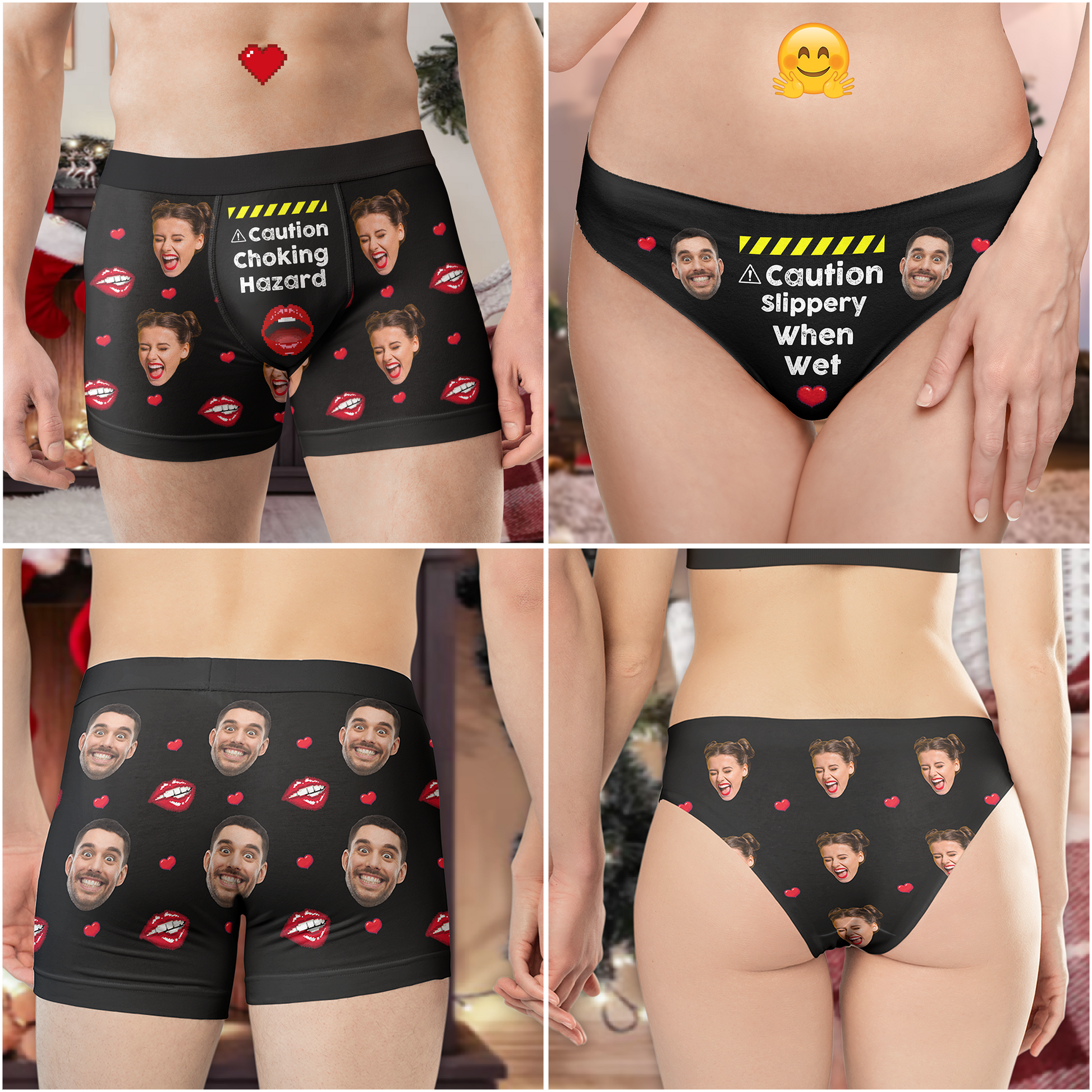 Personalized Matching Couples Women's Underwear