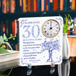 Celebrating Beautiful Years Anniversary - Personalized Acrylic Desk Clock