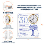 Celebrating Beautiful Years Anniversary - Personalized Acrylic Desk Clock