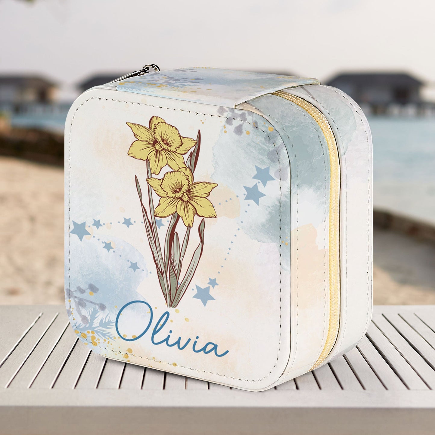 Celestial Birth Flower - Personalized Jewelry Box