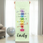Chaka Meditation Gift For Yoga Lover - Personalized Yoga Mat