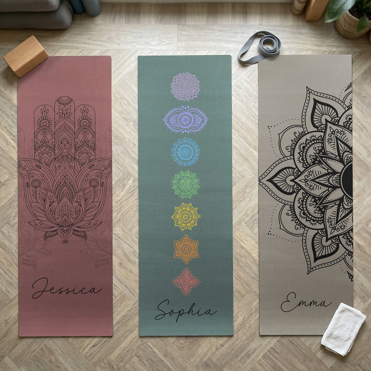 Chakra_Hamsa_Lotus_Moon_Phase_Custom_Name_For_Yoga_Lover_Personalized_Yoga_Mat_1