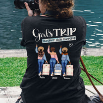 Cheaper Than Therapy Girls Trip - Personalized Back Printed shirt