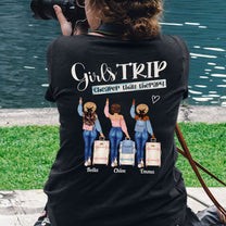 Cheaper Than Therapy Girls Trip - Personalized Back Printed shirt