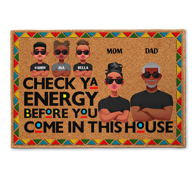 Check Ya Energy - Personalized Doormat