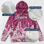 Cheerleader Glitter Drip - Personalized Hoodie