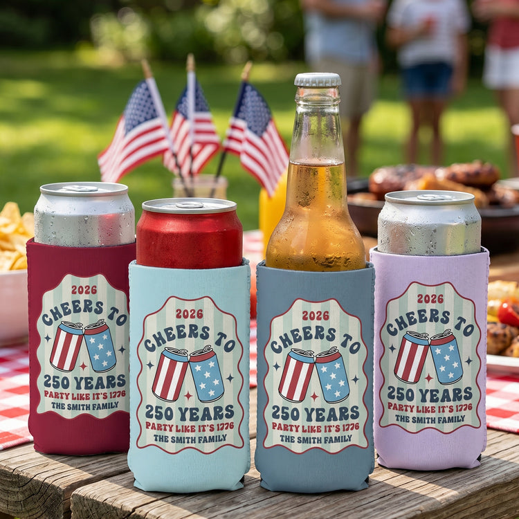 Cheers-To-250-Years-Party-Like-It'S-1776-Personalized-Can-Cooler-1