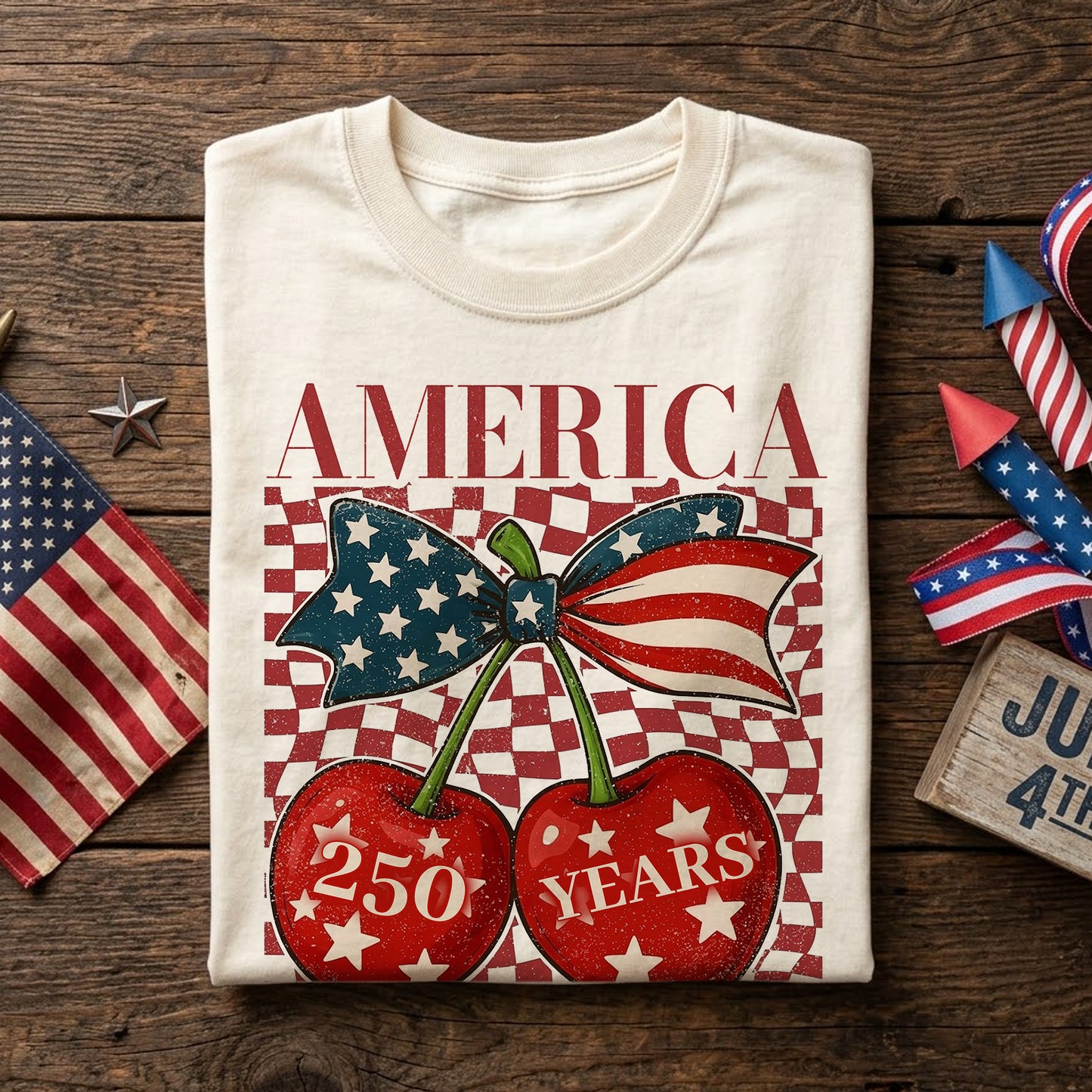 Cherry Independence 250 Years - Shirt