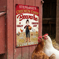 Chicken Coop - Personalized Metal Sign