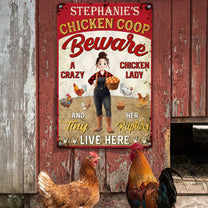 Chicken Coop - Personalized Metal Sign
