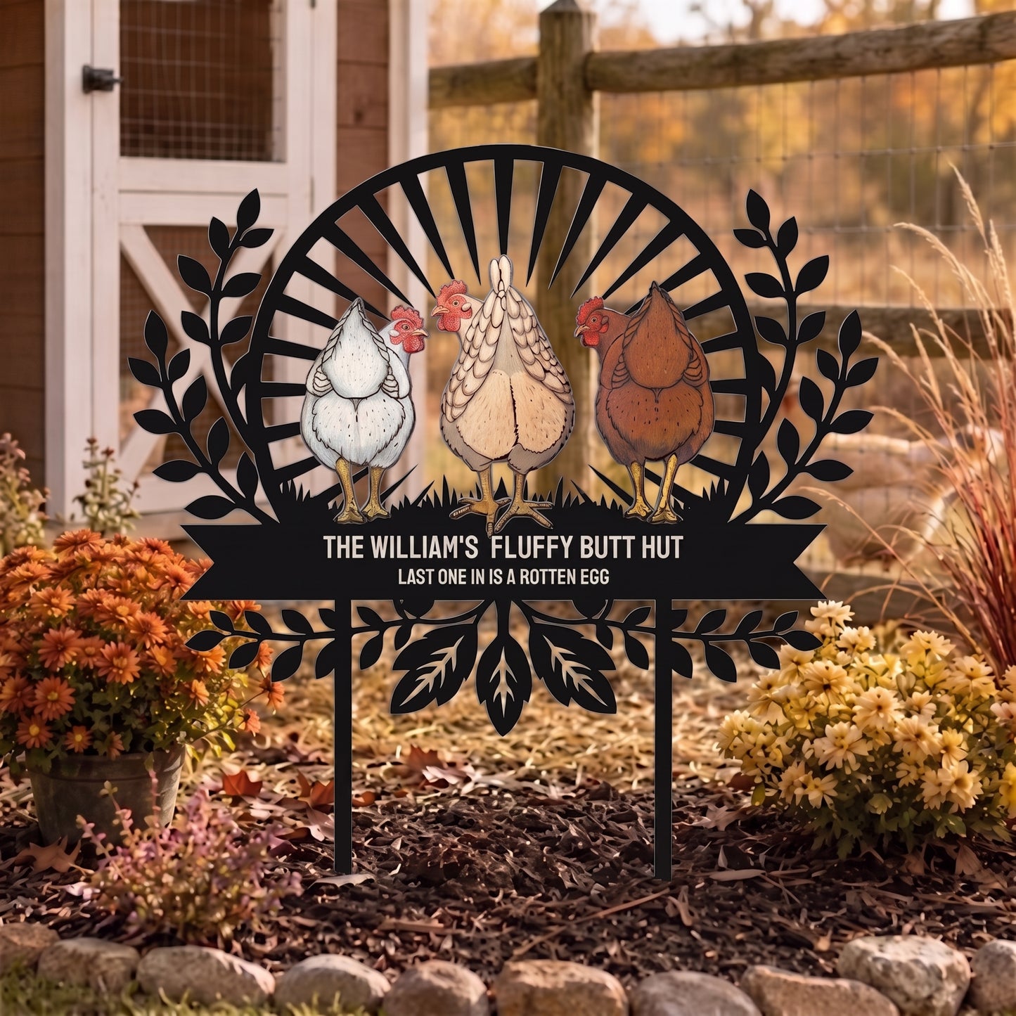 Chicken-Sign-Fluffy-Butt-Hut-Last-One-In-Is-A-Rotten-Egg-Personalized-Garden-Stake1