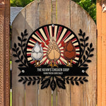 Chicken-Sign-Fluffy-Butt-Hut-Last-One-In-Is-A-Rotten-Egg-Personalized-Metal-Sign2