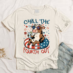 Chill The Fourth Out Funny Patriotic Goose Frog - Personalized Comfort Tee