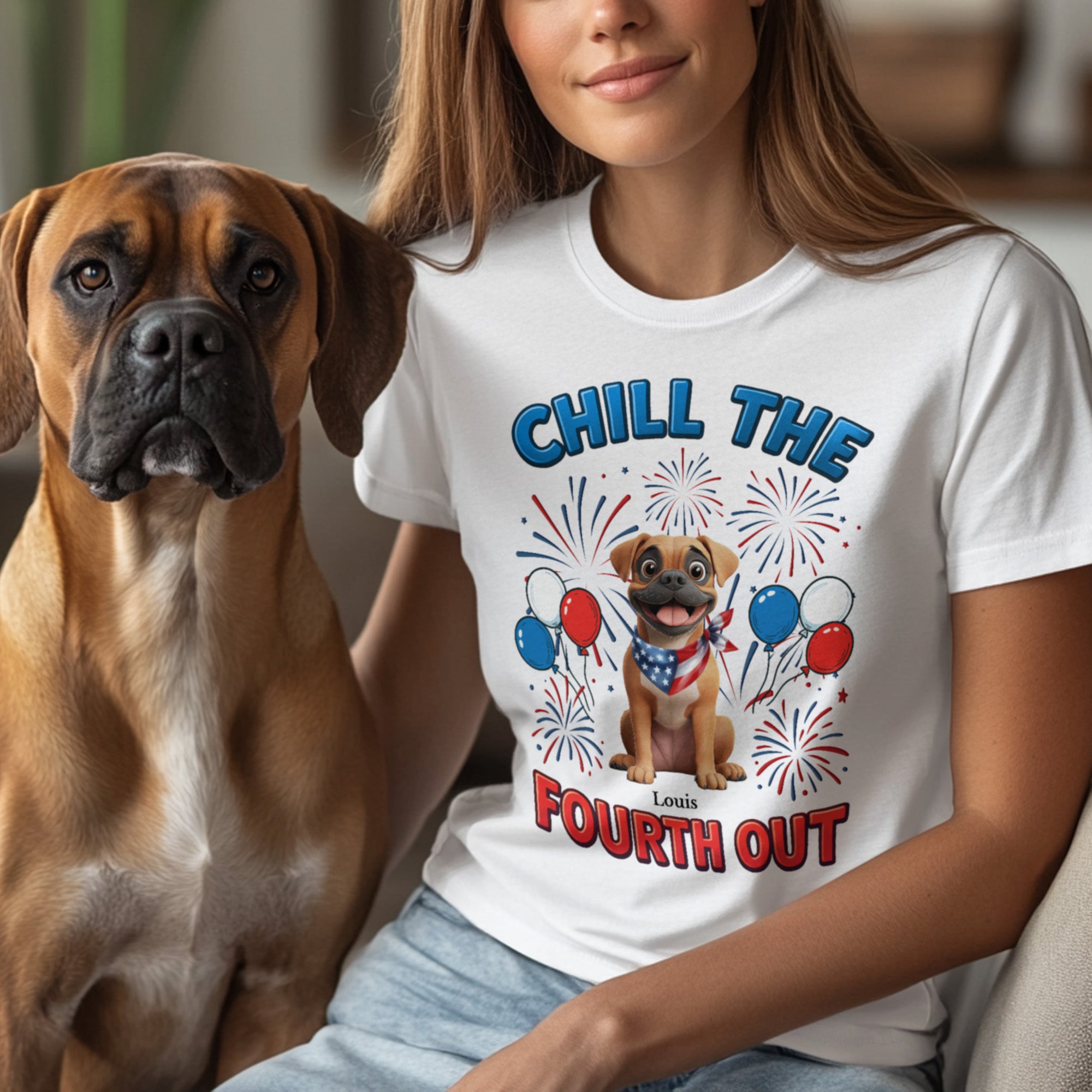 Chill The Fourth Out - Independence Day - Personalized Shirt