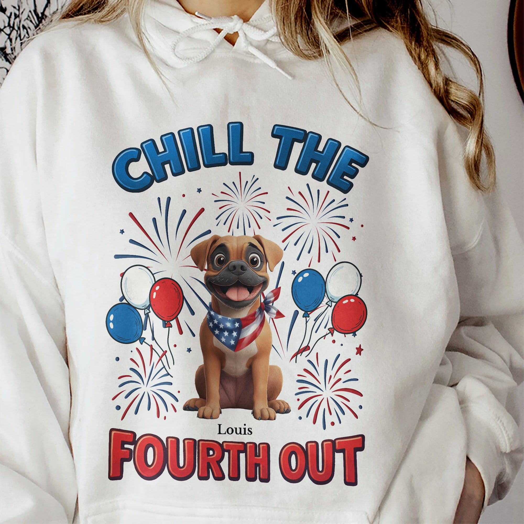 Chill The Fourth Out - Independence Day - Personalized Shirt