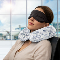 Chillin' Travel Vibes - Personalized U-Shaped Travel Neck Pillow