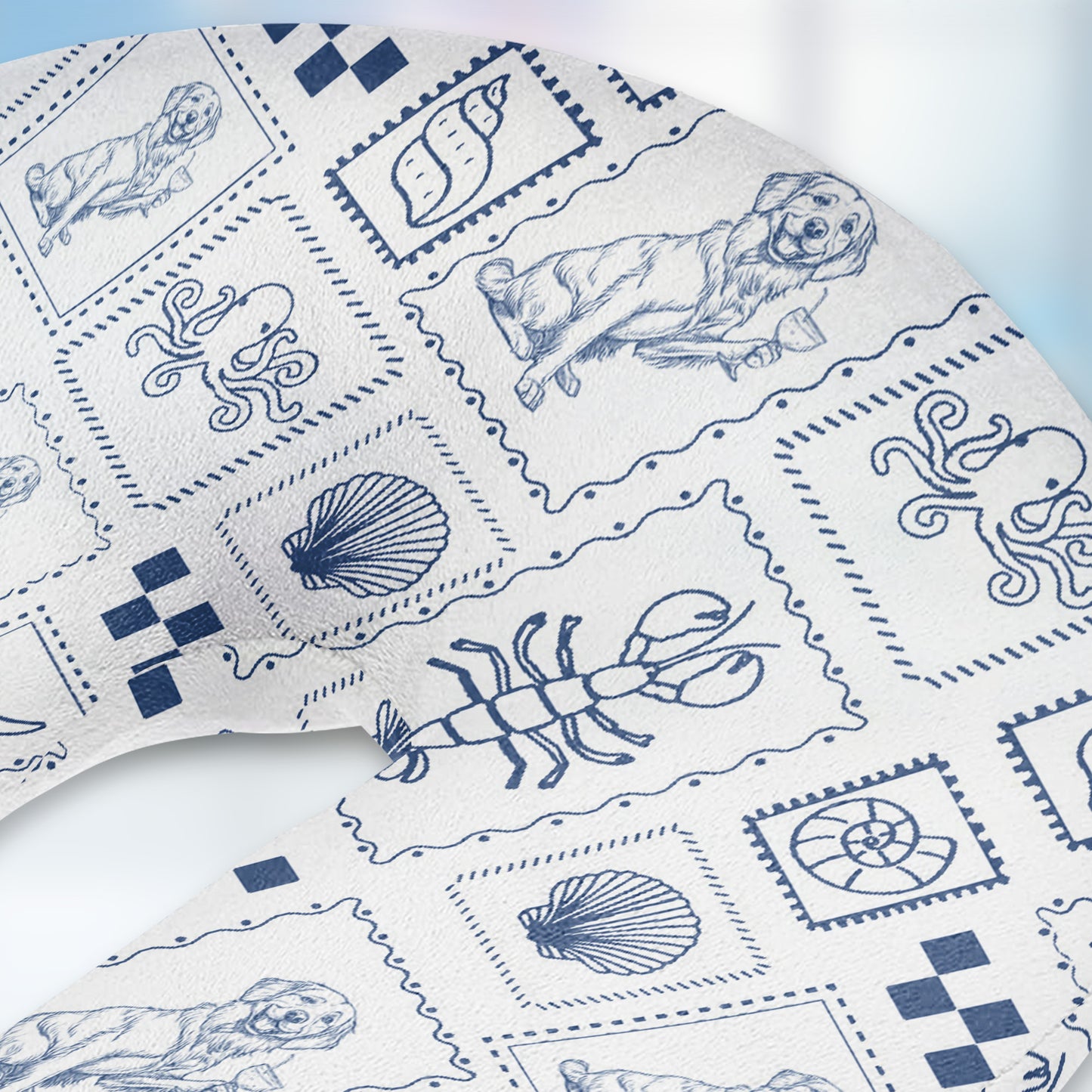 Chillin' Travel Vibes - Personalized U-Shaped Travel Neck Pillow