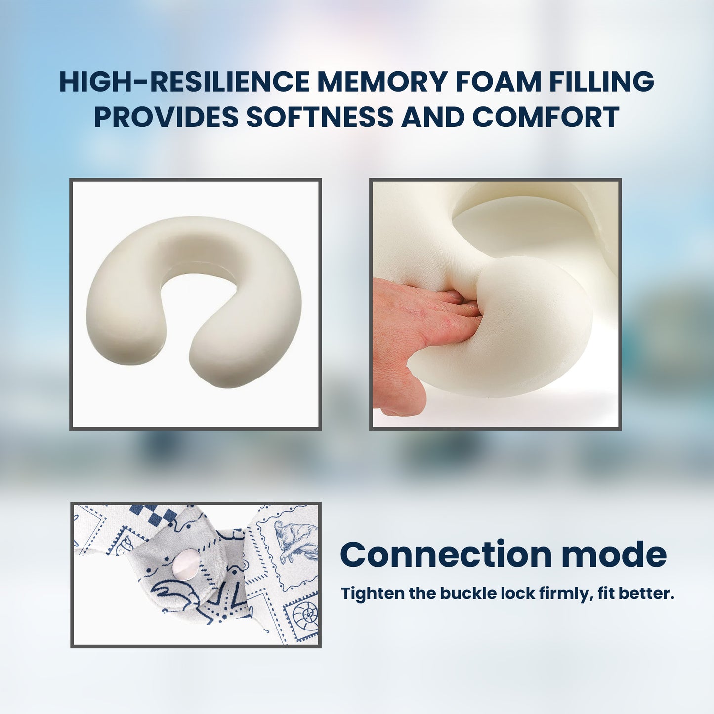 Chillin' Travel Vibes - Personalized U-Shaped Travel Neck Pillow