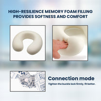 Chillin' Travel Vibes - Personalized U-Shaped Travel Neck Pillow