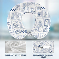 Chillin' Travel Vibes - Personalized U-Shaped Travel Neck Pillow