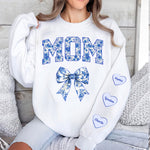 Chinoiserie Mom Mama Nana Mimi With Kid Names On Sleeve Ver 2 - Personalized Sweatshirt