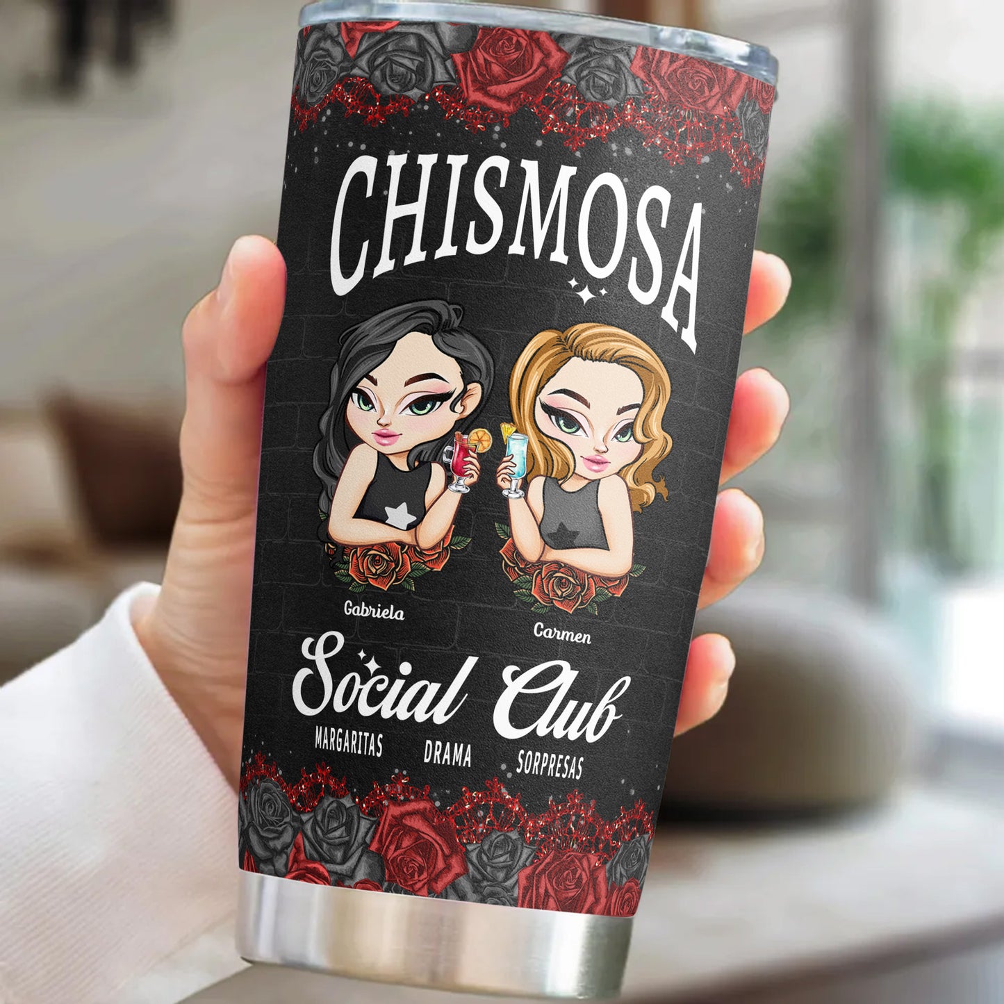 Chismosa Social Club Latina Hispanic Latinx Chisme Latinos - Personalized Tumbler Cup