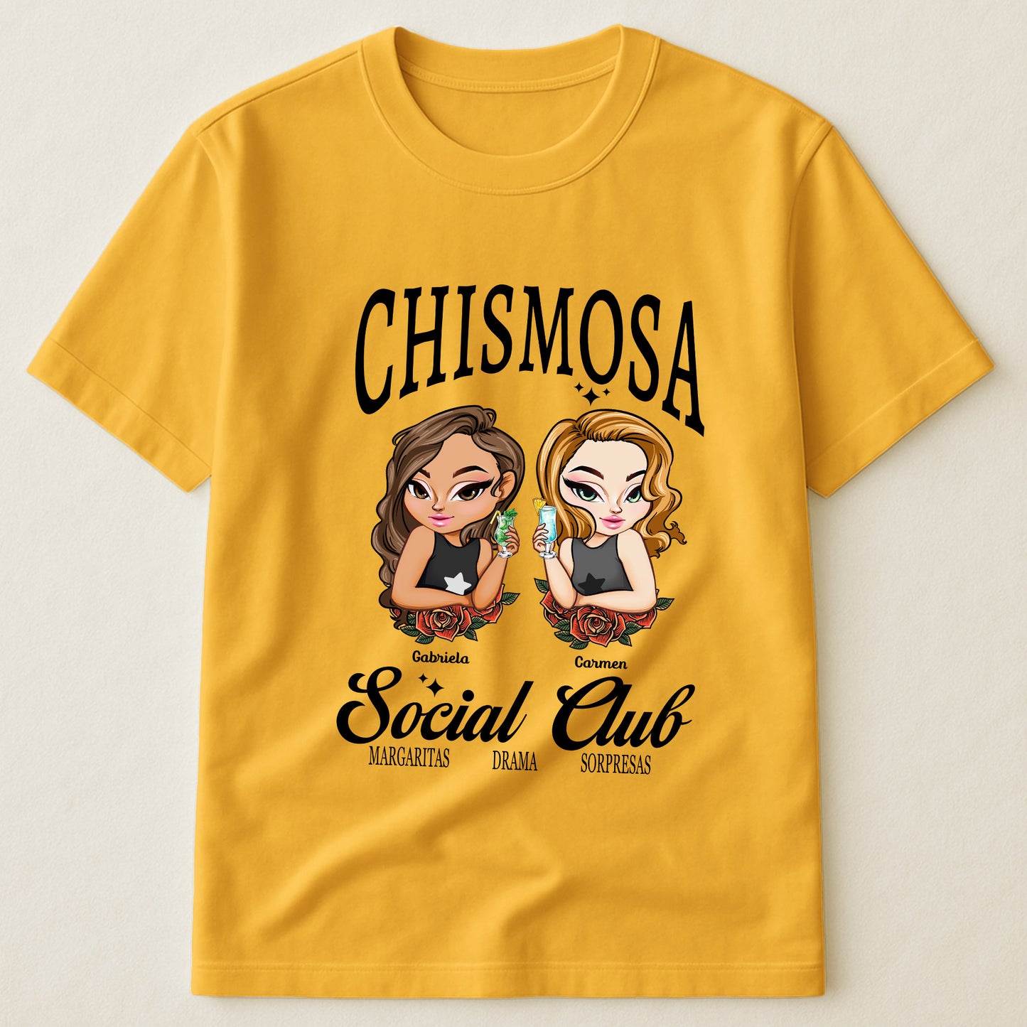 Chismosa Social Club Latina Hispanic Latinx Margarita Chisme - Personalized Shirt