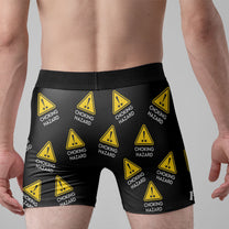 Choking Hazard (Property Of Wife) - Personalized Photo Men's Boxer Briefs