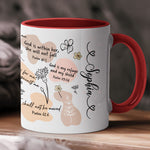 Christian Affirmation Bible Verse Coffee Mug - Personalized Accent Mug