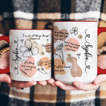 Christian Affirmation Bible Verse Coffee Mug - Personalized Accent Mug