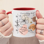 Christian Affirmation Bible Verse Coffee Mug - Personalized Accent Mug