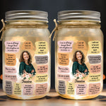 Christian Bible Verse Affirmations Motivation - Personalized Mason Jar Light