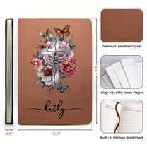Christian Gift Faith Journal - Personalized Leather Journal