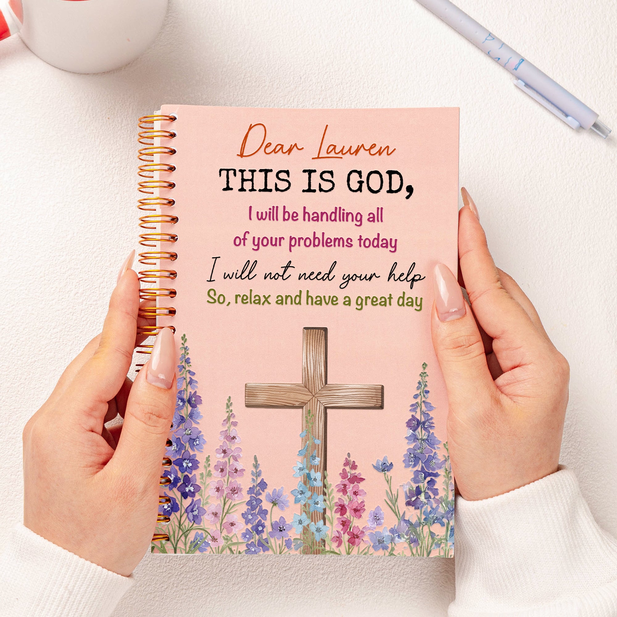 Christian Gifts Bible Study Notes For Her, Women, Wife, Daughter, Sister - Personalized Prayer Journal