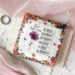 Christian God Says I Am Name Letter In Bible - Personalized Jewelry Dish