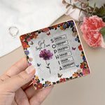 Christian God Says I Am Name Letter In Bible - Personalized Jewelry Dish