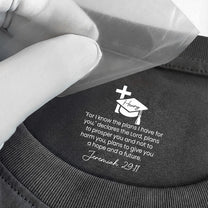 Christian Graduation Gift With Motivational Message For Son/Daughter - Personalized Shirt