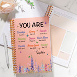 Christian Wild Flower Gift For Her, Wife, Daughter, Sister - Personalized Prayer Journal