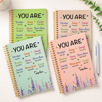 Christian Wild Flower Gift For Her, Wife, Daughter, Sister - Personalized Prayer Journal