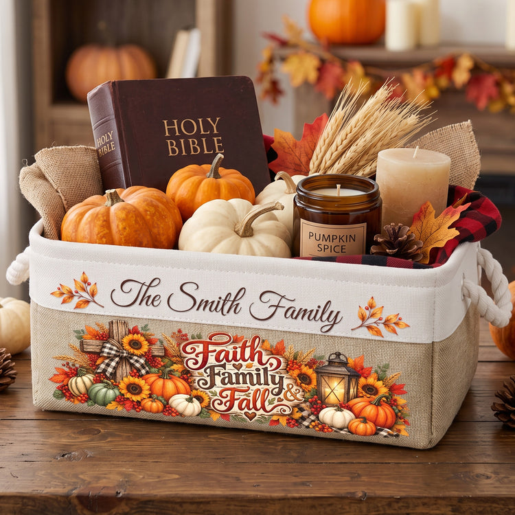 Christian-Cross-Custom-Thanksgiving-Fall-Season-Decors-For-Family-House,-Farm-House-Personalized-Storage-Basket-1