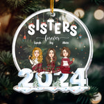 Christmas 2026 Sisters Forever - Personalized Acrylic Ornament