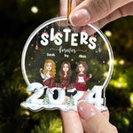 Christmas 2026 Sisters Forever - Personalized Acrylic Ornament