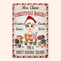 Christmas Bakery - Personalized Metal Sign